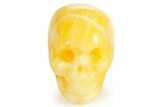1.5" Polished Orange Calcite Skulls - Photo 2